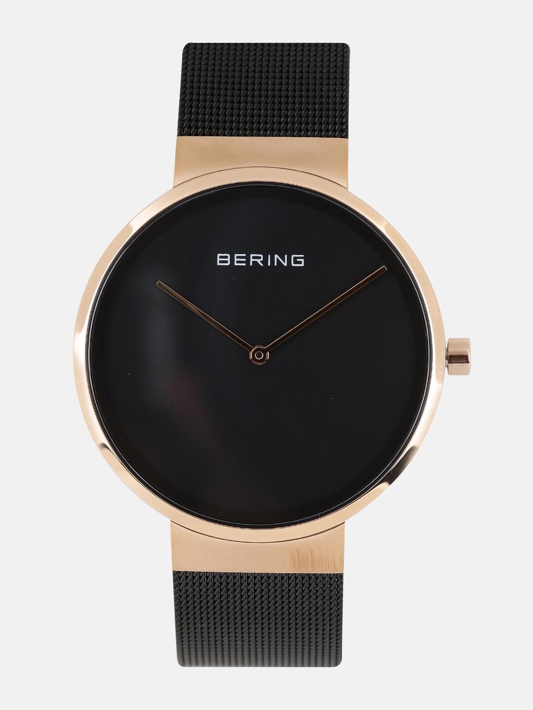 BERING Men Black Classic Sapphire Crystal Analogue Watch 14539-166 - Image 1