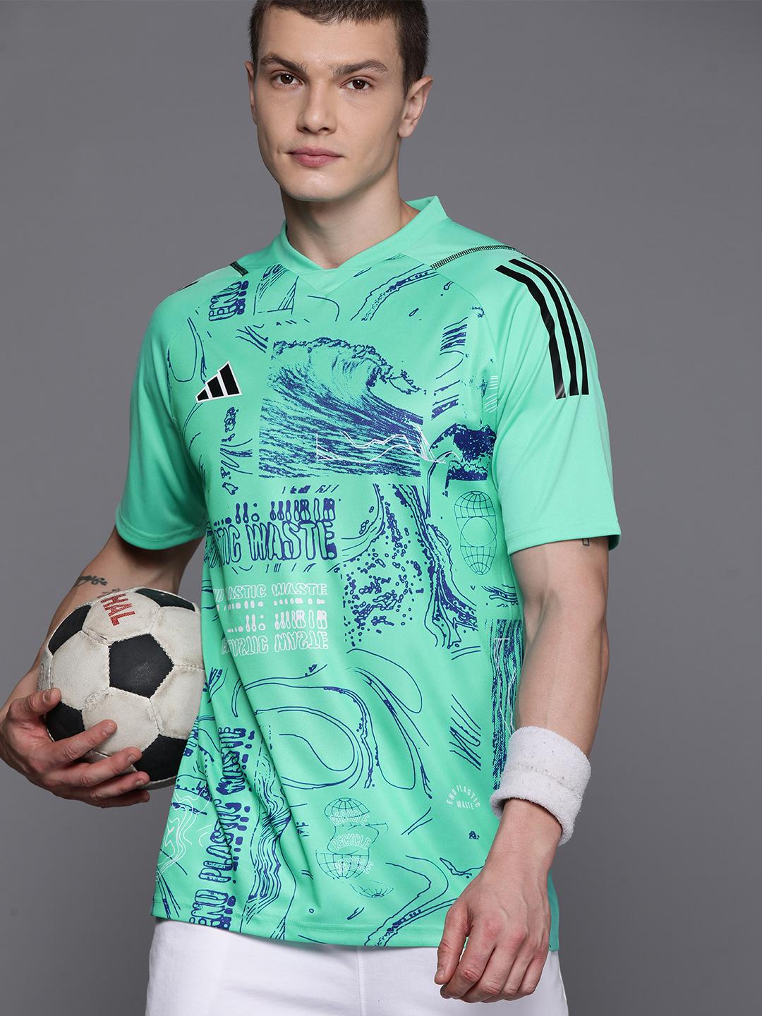 ウェア ballaholic Tides Pattern Football Tee Buy ADIDAS Tiro Jersey Printed V-Neck Slim Fit T-shirt - Tshirts