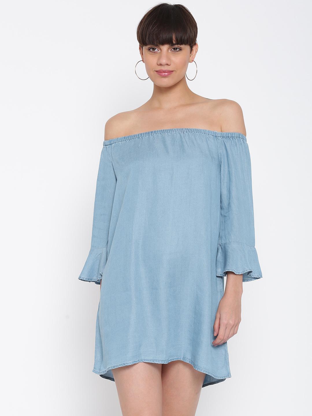 forever 21 blue ruffle dress Forever New
