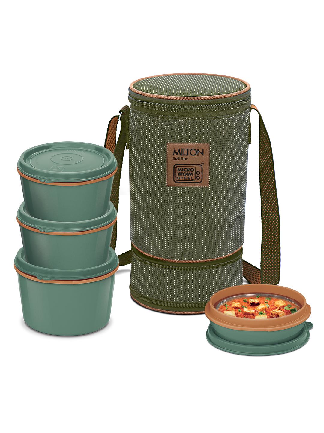 Buy Milton Green Flexi 3+1 Insulated Inner Stainless Steel Lunch