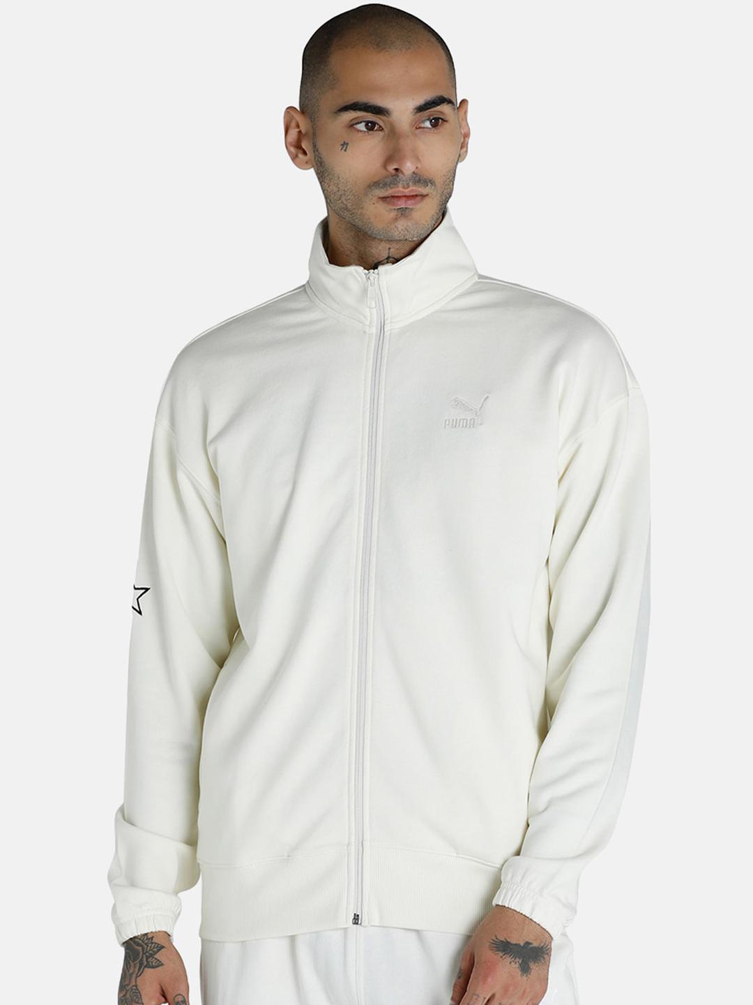 Buy Puma Men White PUMA X 1DER Full-Zip Solid Outdoor Jacket