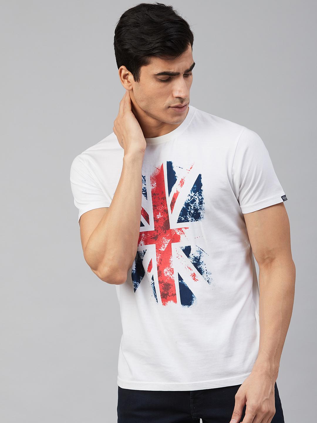 Logo Print T-Shirt Pepe Jeans Herren T-Shirt Mit Flaggen-Logo - Regular Fit  Aus Single Jersey Herrenshirt Mit Logo Print, image size:1080x1440