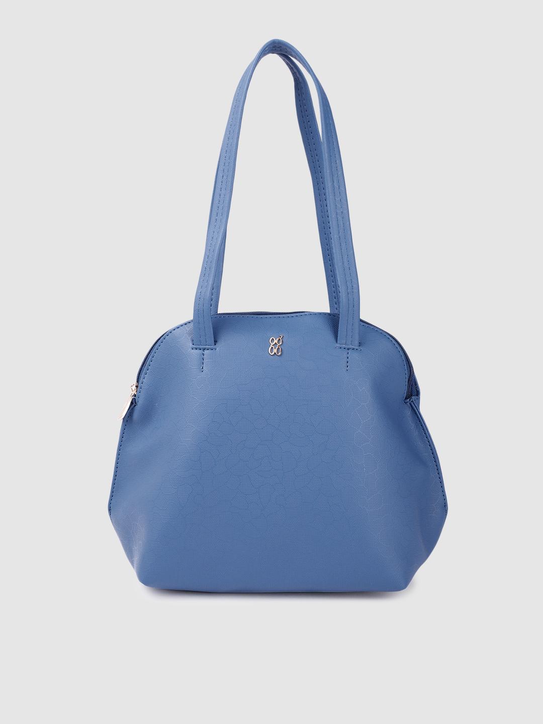 Baggit Blue Textured Shoulder Bag