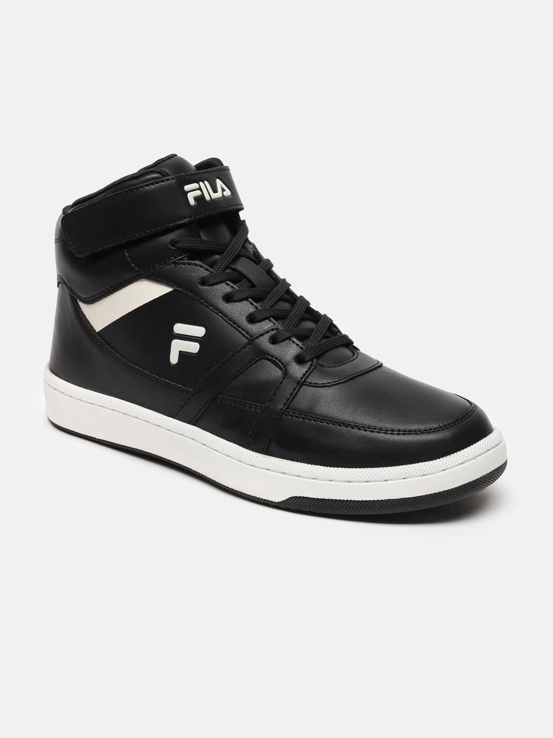 HOT High Top Fila Sneakers Without Laces FILA Men Black High