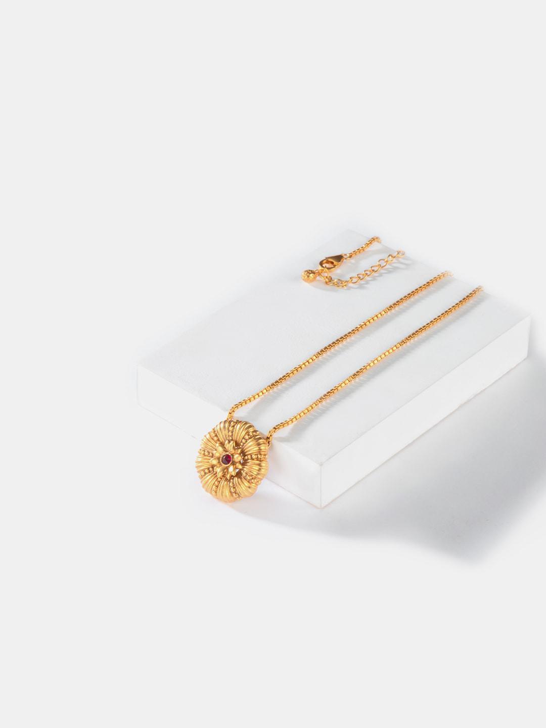 Buy SHAYA Sterling Silver Gold-Plated Necklace Necklace and