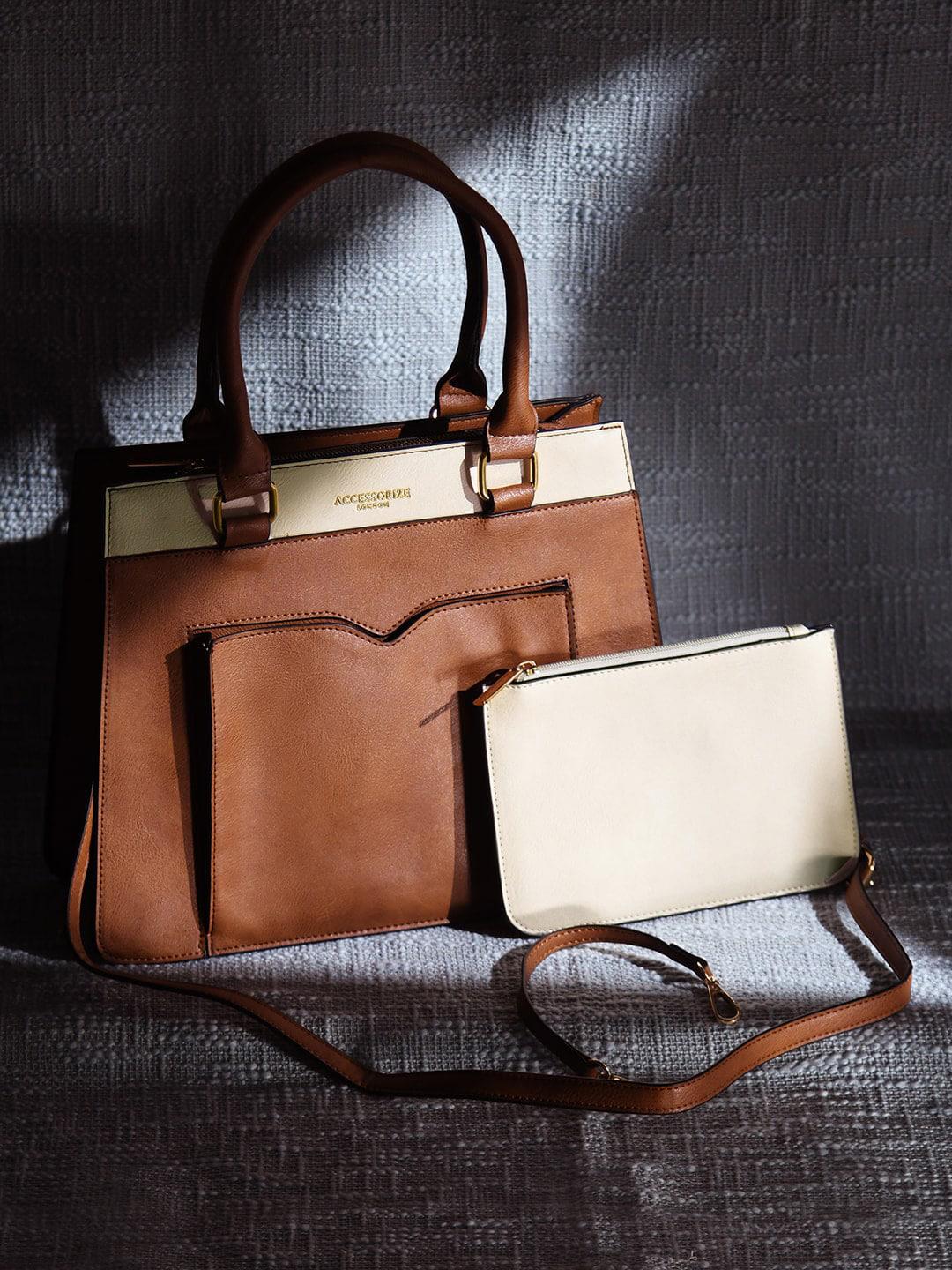 Accessorize London Athena Color Block Handheld Bag - Image 1