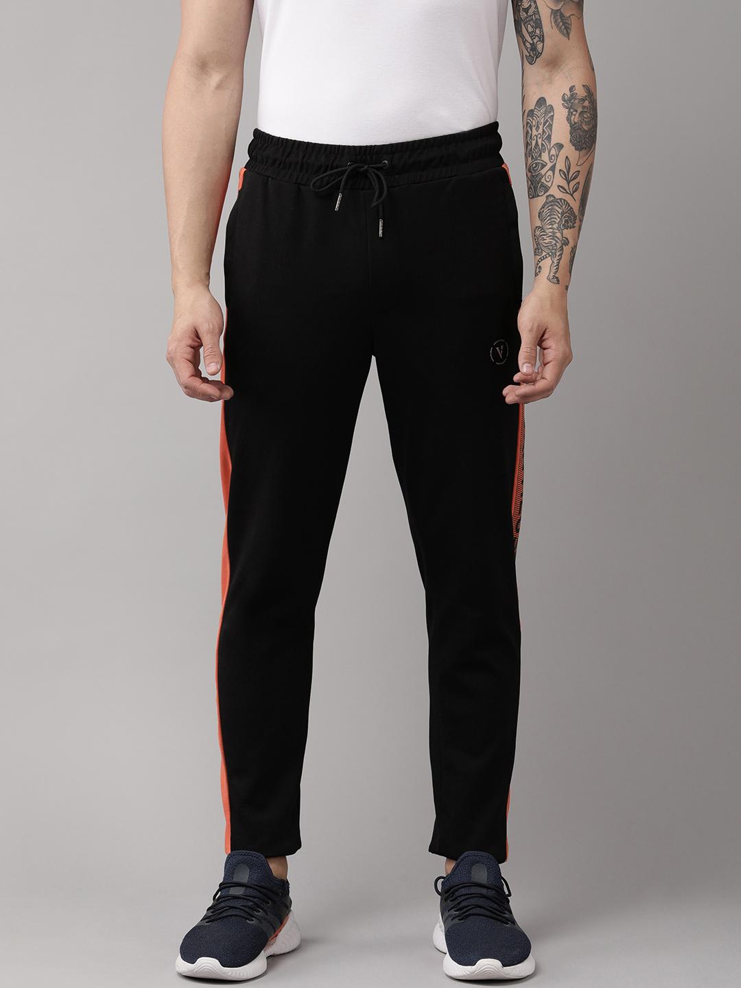 Buy Van Heusen Flex Men Brand Logo Side striped Track Pants