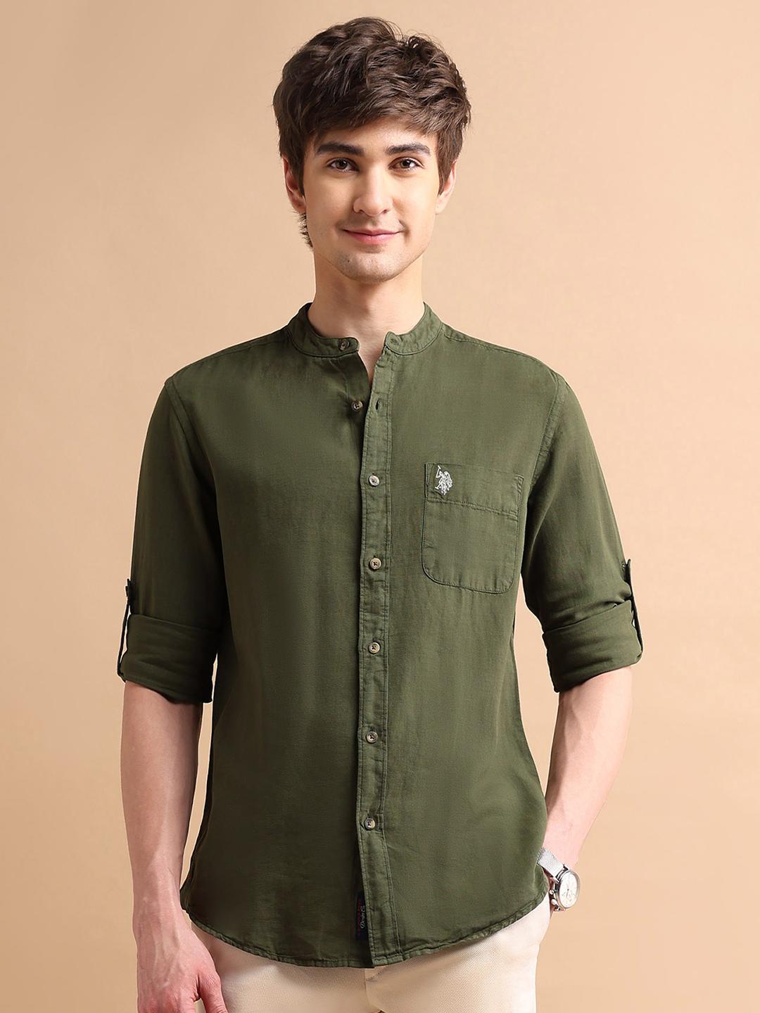 U.S. Polo Assn. Denim Co. Men Casual Shirt Blue - Image 1