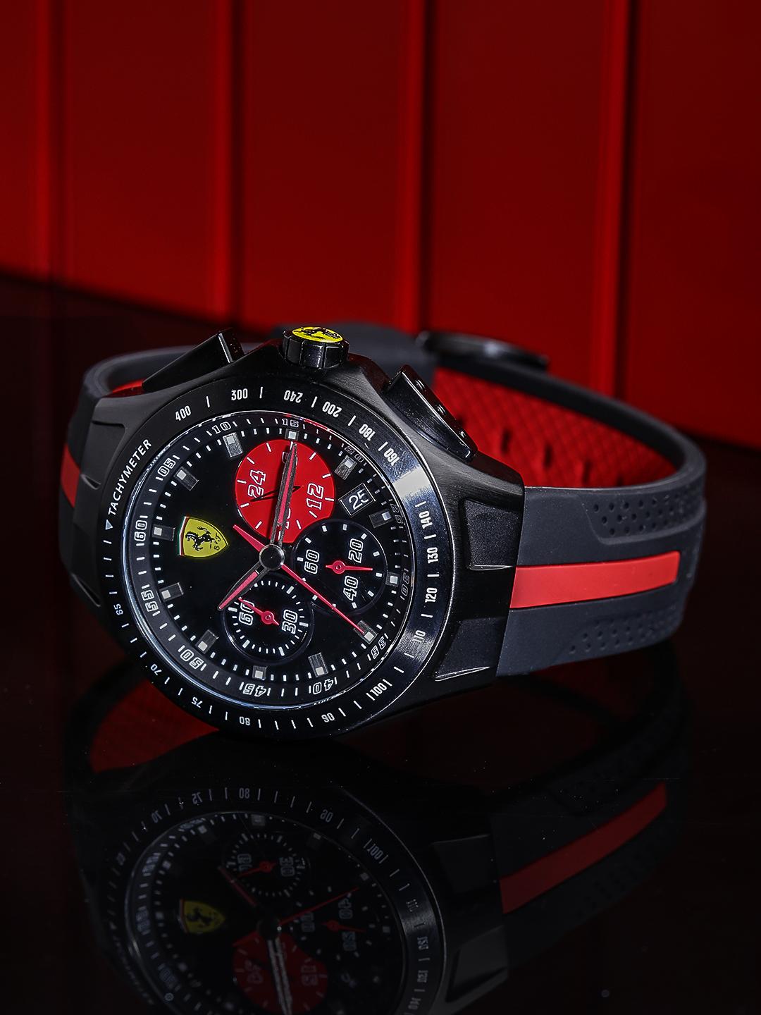 Buy SCUDERIA FERRARI Men Black Analogue Watch 0830023 - Watches