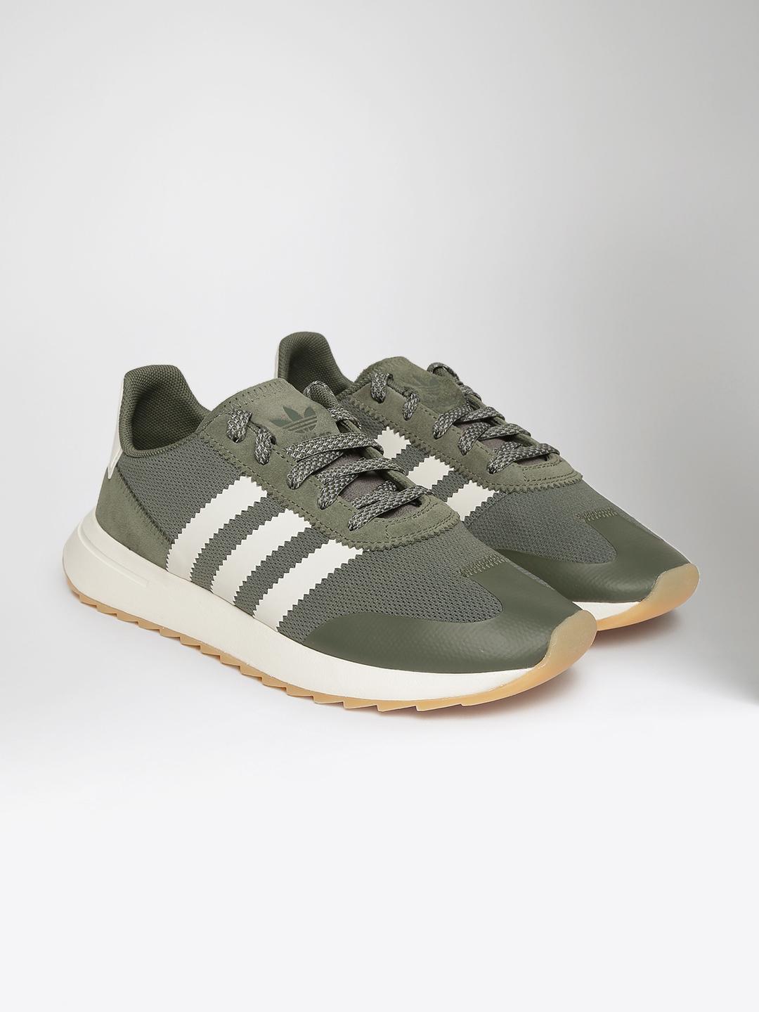 Buy ADIDAS Originals Women Olive Green FLB Mid Sneakers Casual