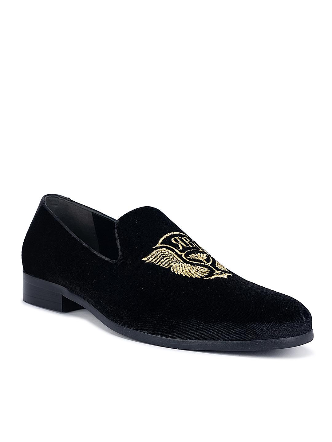 Buy ROSSO BRUNELLO Men Embroidered Formal Slip-On Shoes - Formal Shoes for  Men 21268036 | Myntra