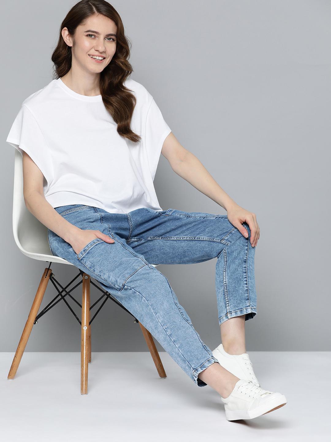 Buy Mast Harbour Women Boyfriend Fit Mid-Rise Heavy Fade