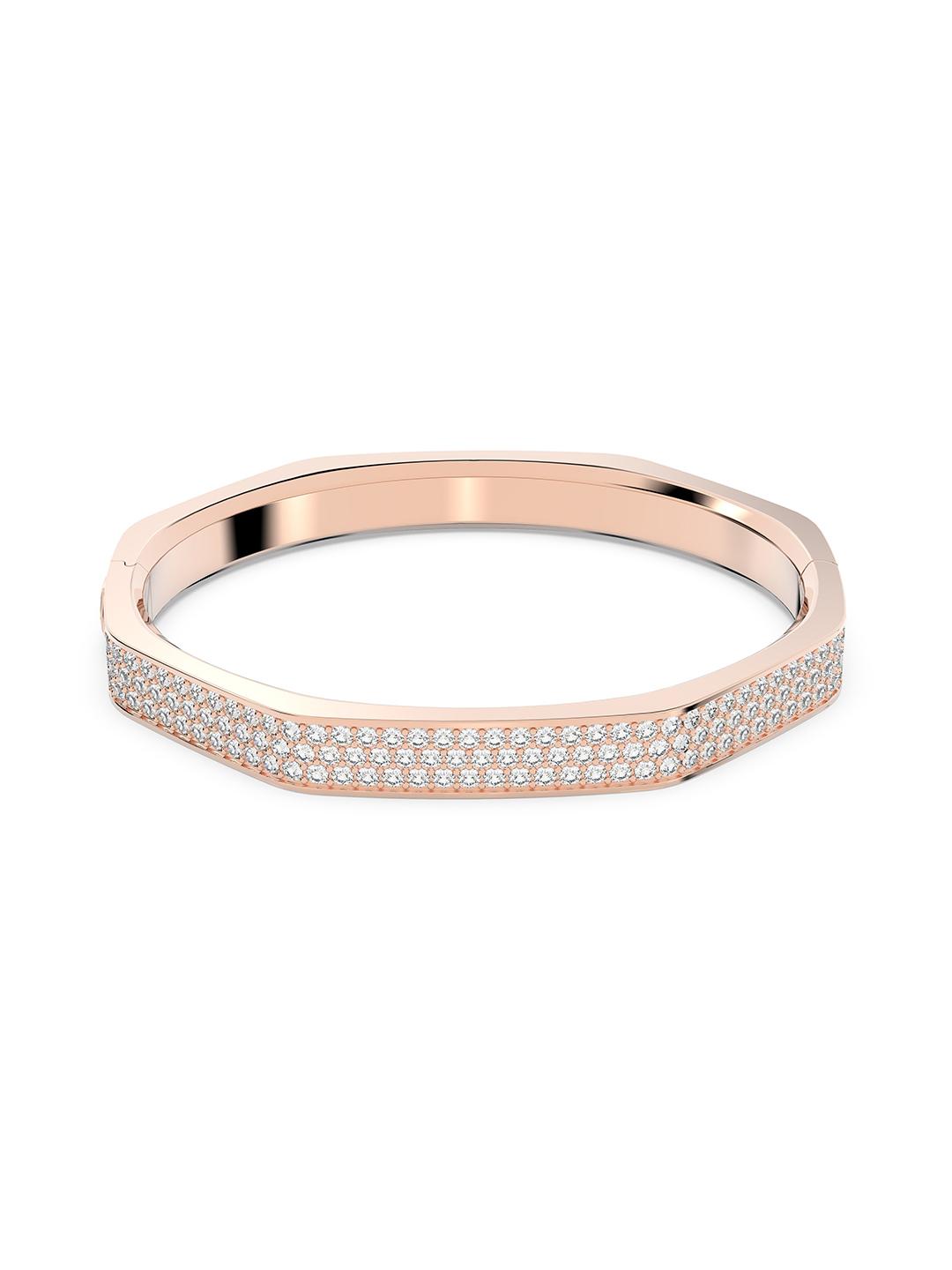 Buy SWAROVSKI Women RE Dextera:Bangle Oct Pave Cry/Ros M Bracelet