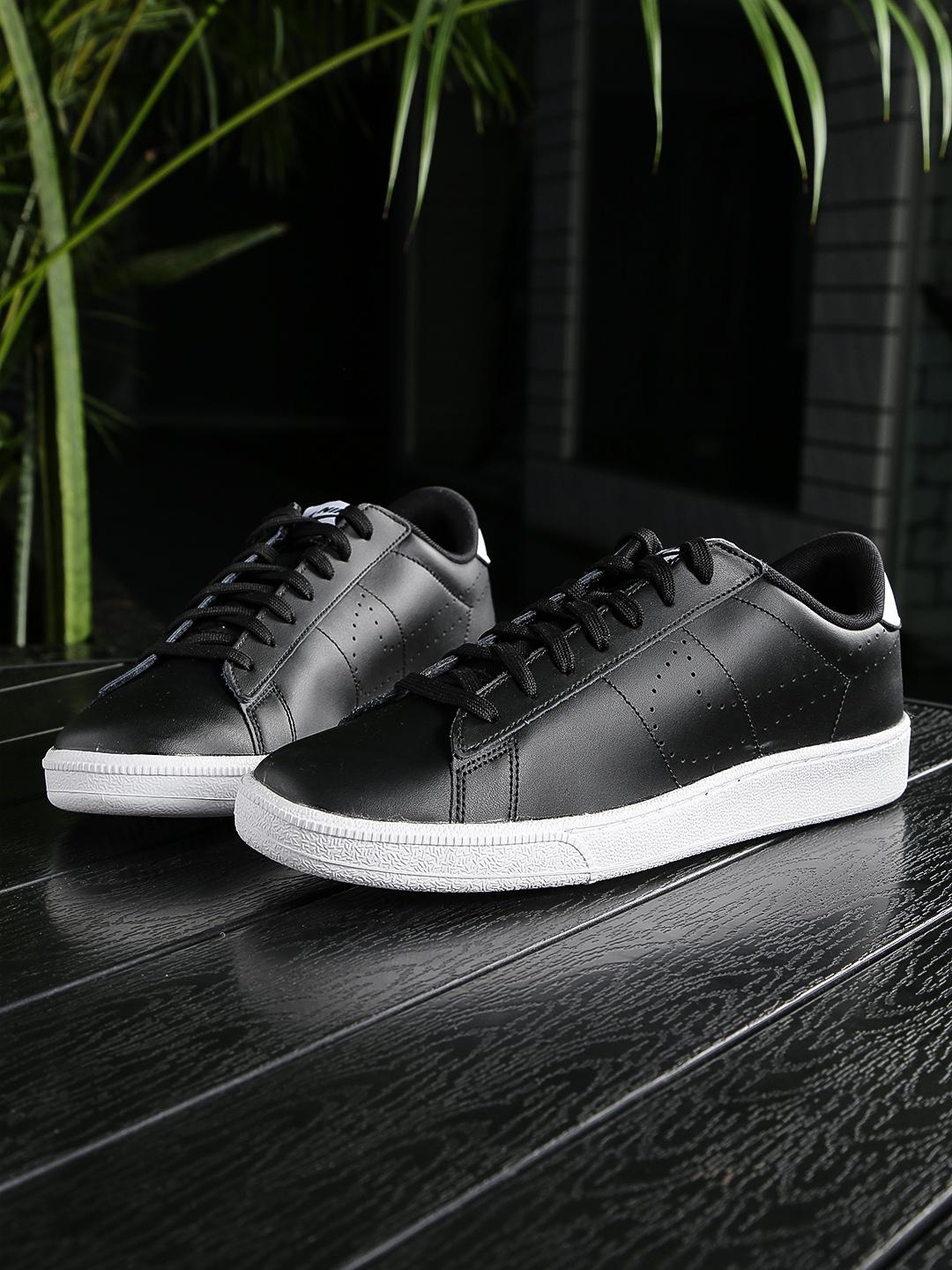 Buy Nike Men Black TENNIS CLASSIC CS Leather Sneakers Casual