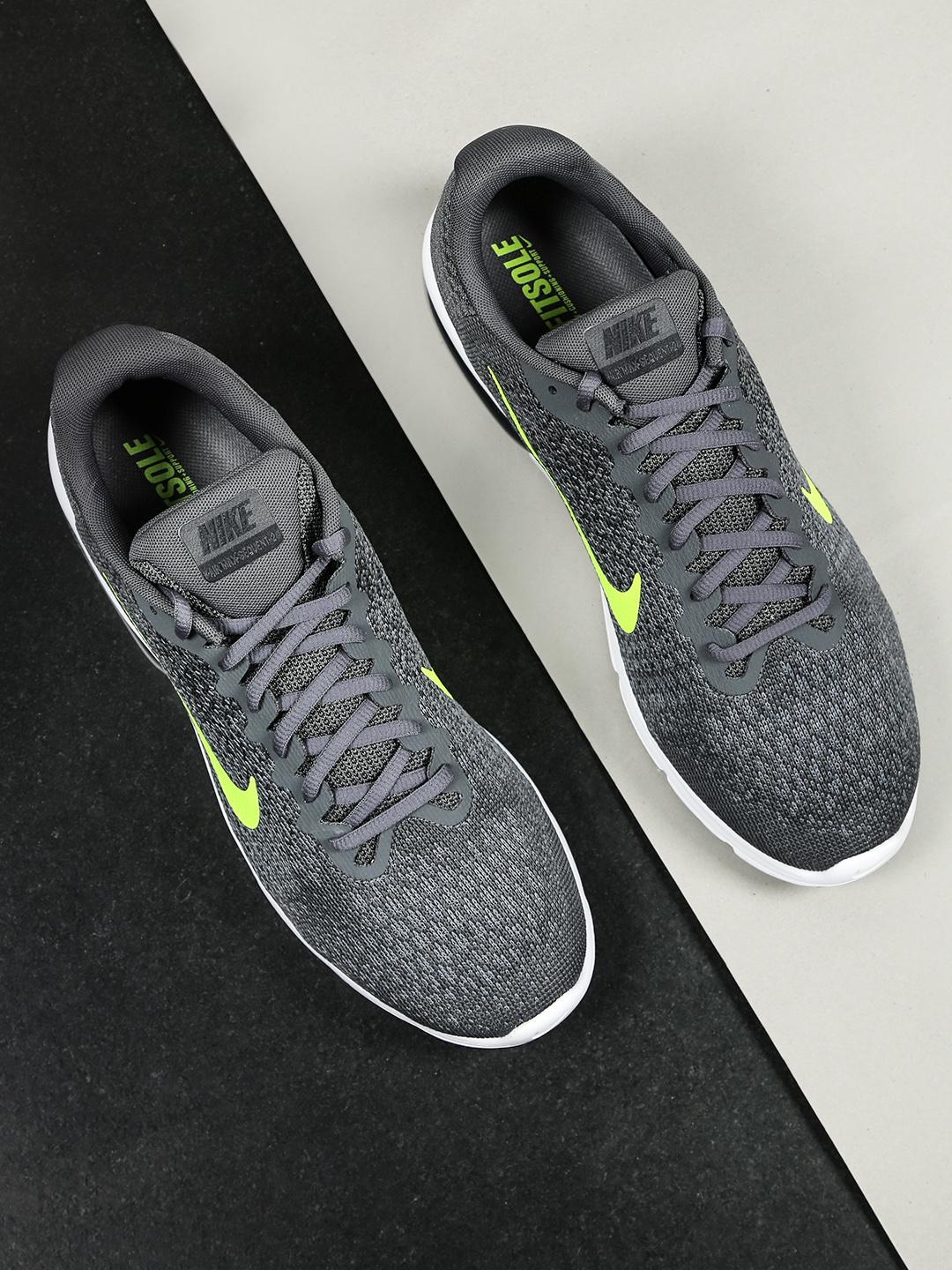 Buy Nike Men Grey AIR MAX SEQUENT Running Shoes Sports Shoes