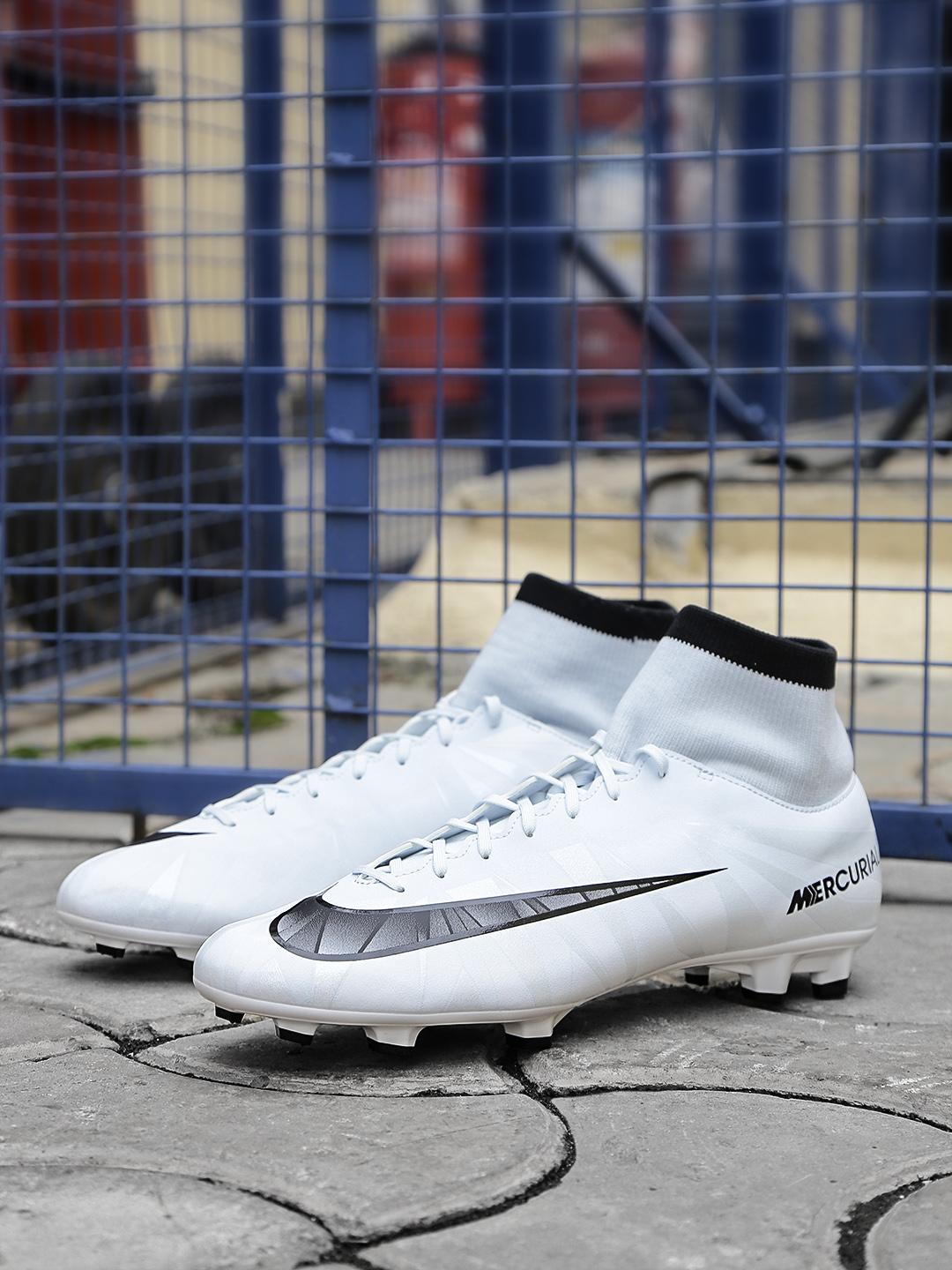 Buy Nike Men White Synthetic High-Top VICTORY VI CR7 Football