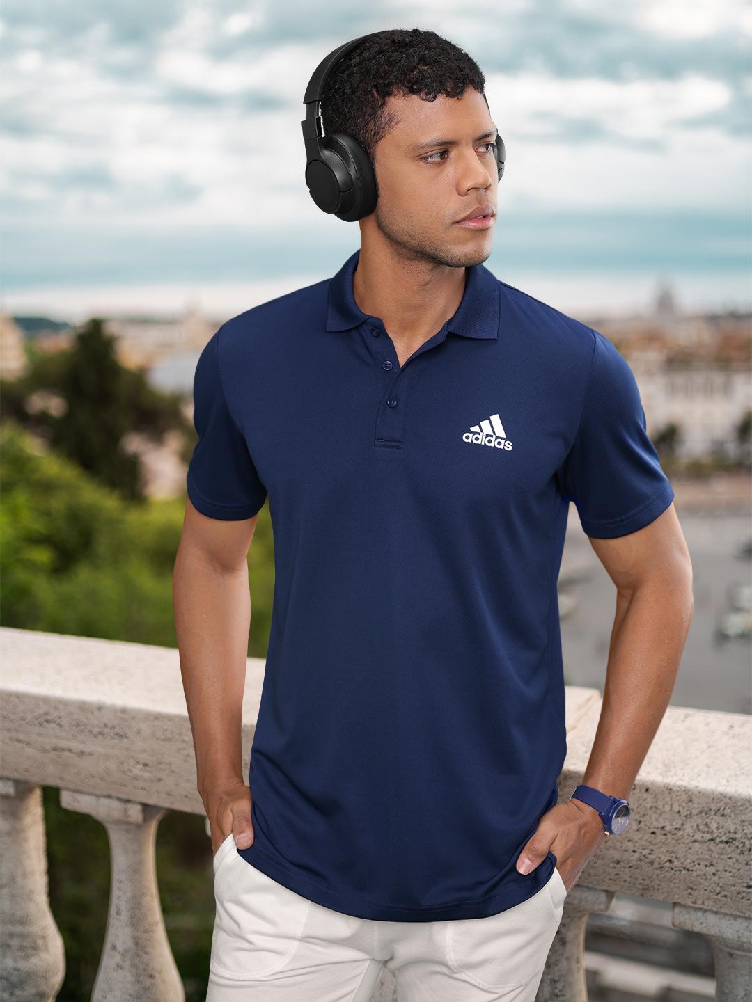 Buy ADIDAS Aeroready D2M Printed Polo Collar T-shirt Tshirts for