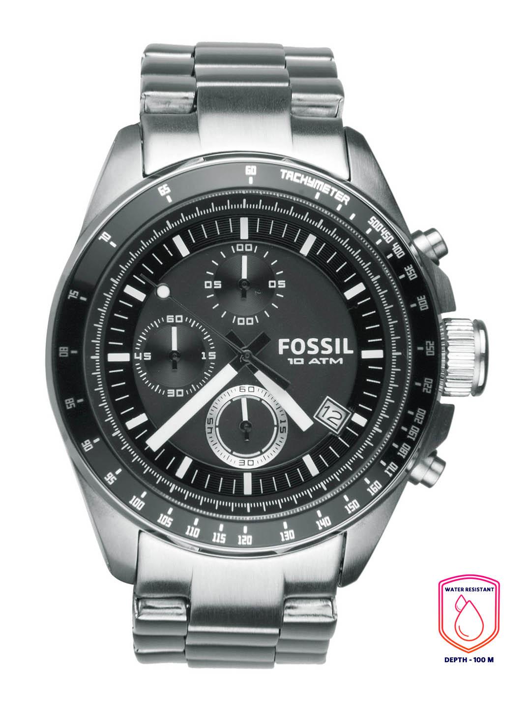 Buy Fossil Men Black Dial Chronograph Watch CH2600 - Watches for