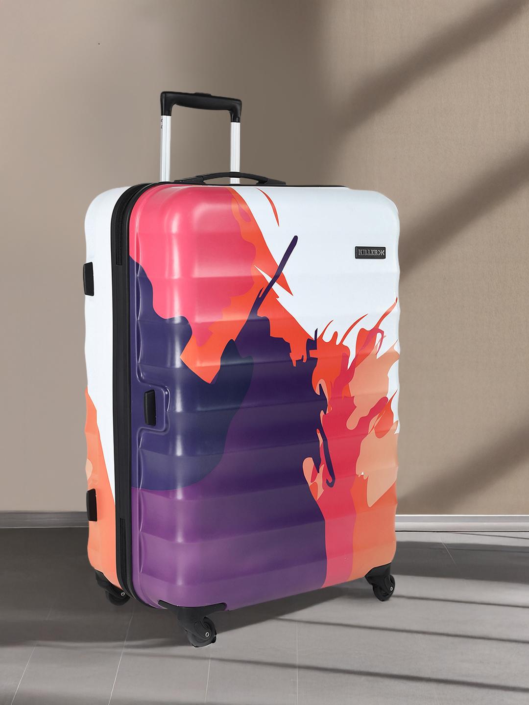 Trolley Bag Big Suitcase Amazon Killer Abstract Printed Large