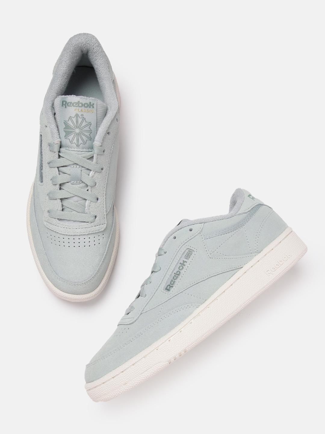 Buy Reebok Classic Men Perforated Detail Suede Club C 85 Non - Main Image