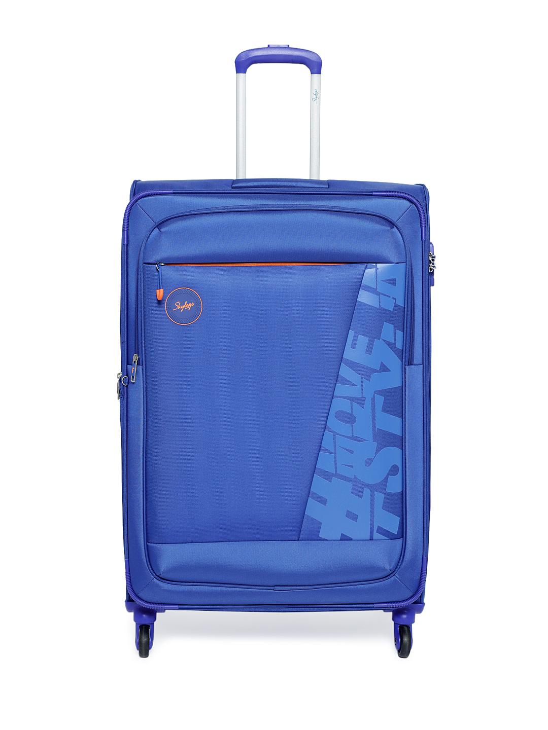 Buy Skybags Unisex Blue STUNNER 4W EXP STROLLY Large Trolley Bag