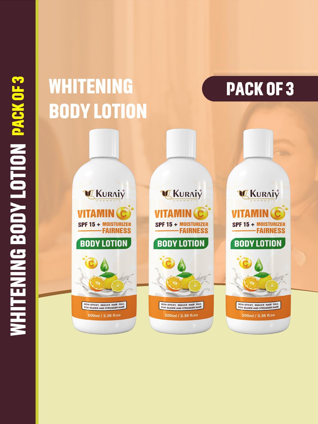 Buy KURAIY Cosmetic Set of 3 Whitening Body Lotion with Vitamin C