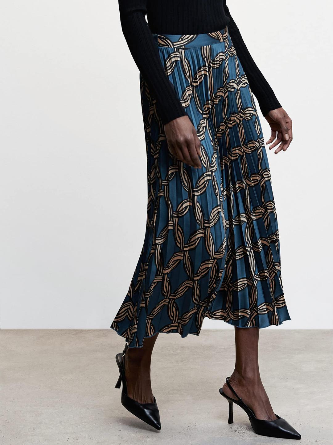 【新品タグ付】Side accordion line pleated skirt Buy plusS Pink Accordion Pleated Maxi Flared Skirt with Sheen