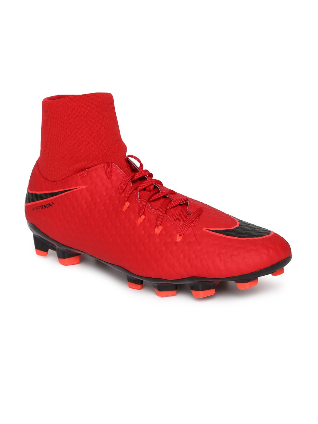 Buy Nike Men Red Synthetic High-Top Hypervenom Phelon Football