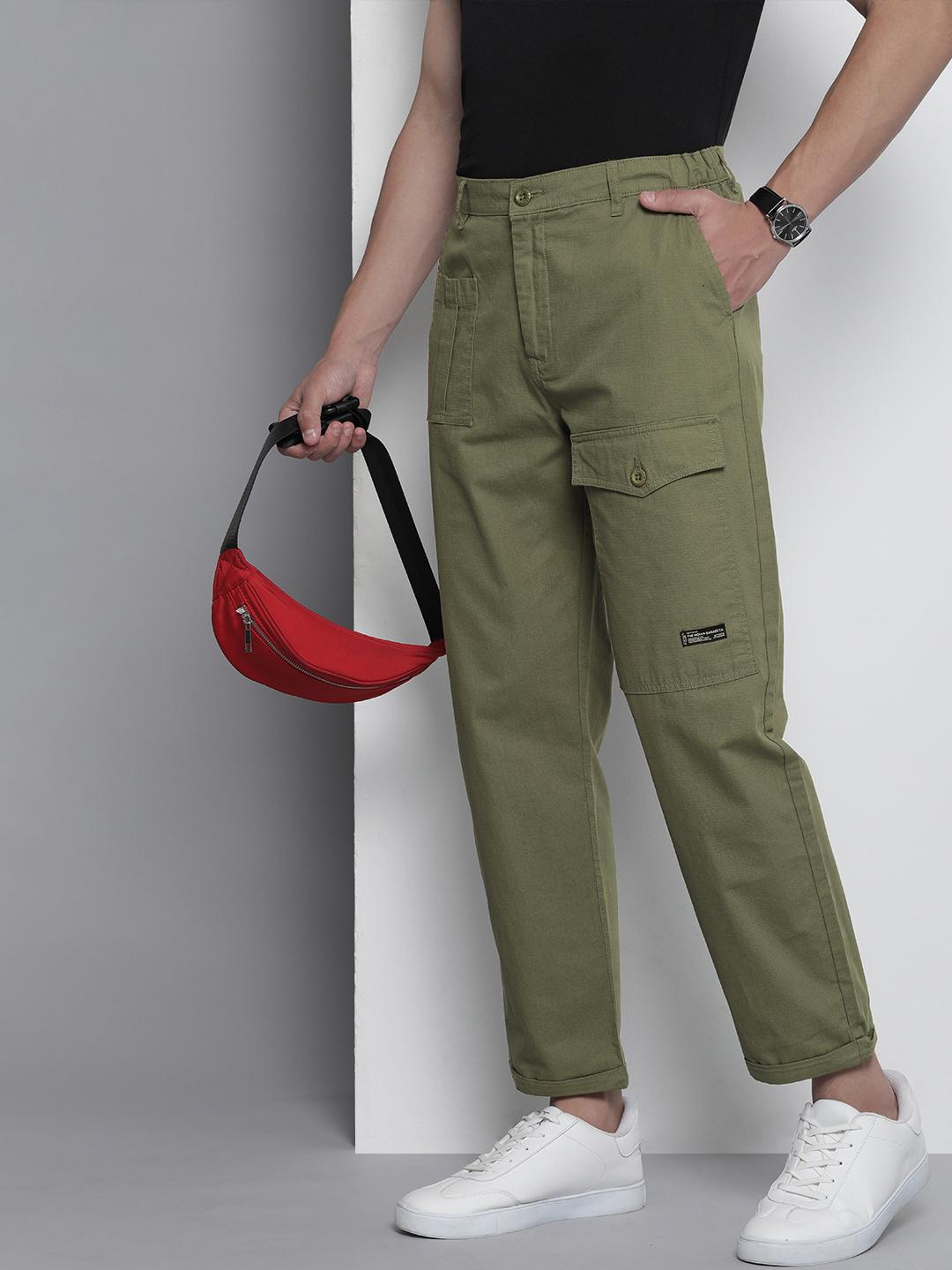 The Indian Garage Co Men Relaxed Fit Ripstop Cargo Trousers - Image 1
