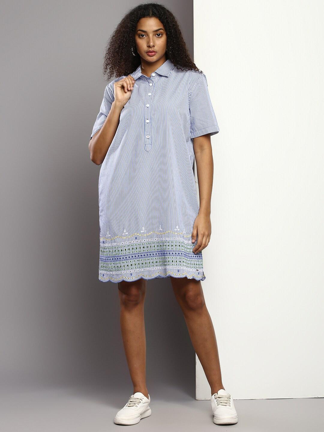 prom dresses puffy short Retro Scoop Neck Lace Tea-length Prom Dress, A-Line Puffy Short Sleeve main image 0