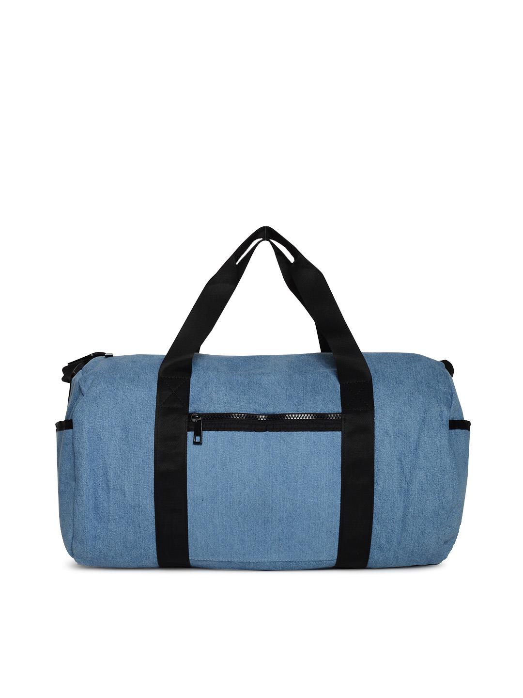 Buy FOREVER 21 Women Blue Denim Duffel Bag Duffel Bag for Women