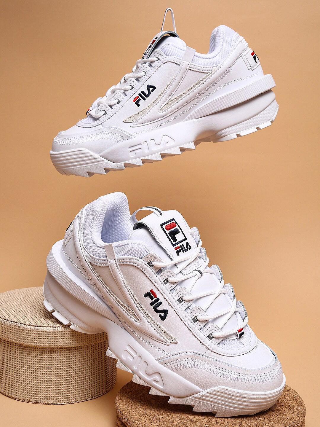 Buy FILA Women DISRUPTOR II EXP White Sneakers Casual Shoes for