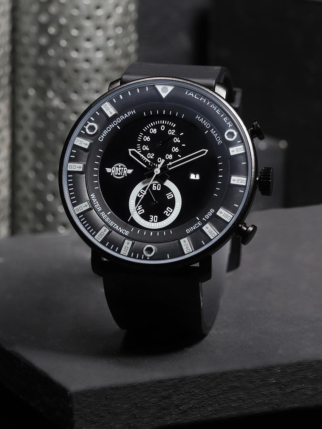 Buy Roadster Men Black Analogue Watch MFB-PN-WTH-S9689G - Watches
