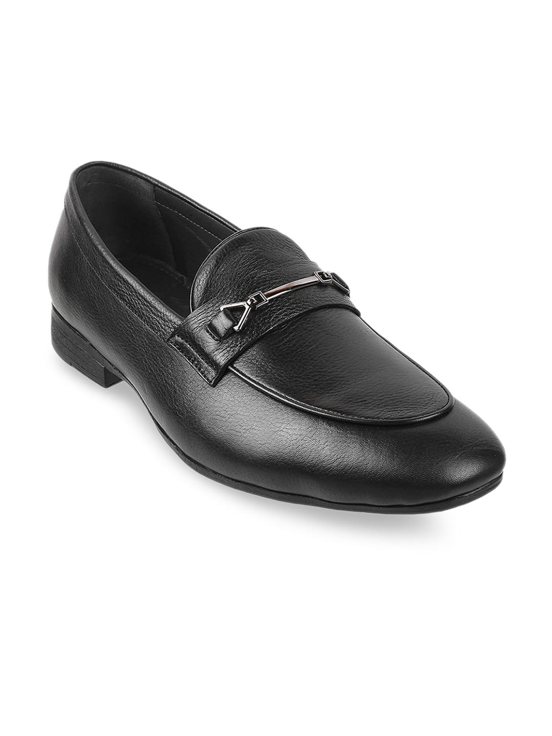 J Fontini Shoes For Men Mochi Black Loafers Buy Men Synthetic