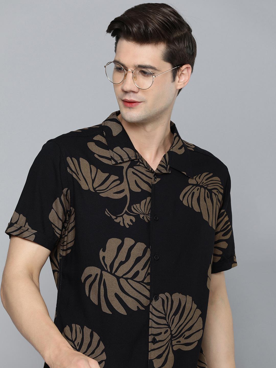 HERE&NOW Slim Fit Floral Printed Casual Shirt - Image 1