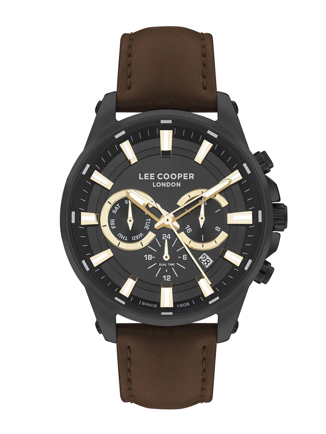 Buy Lee Cooper Men Brass Printed Leather Wrap Around Straps