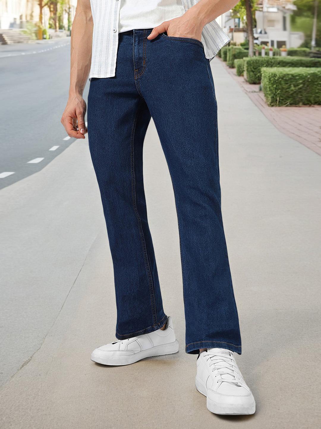 Buy Urbano Fashion Men Mid Rise Light Fade Stretchable Bootcut