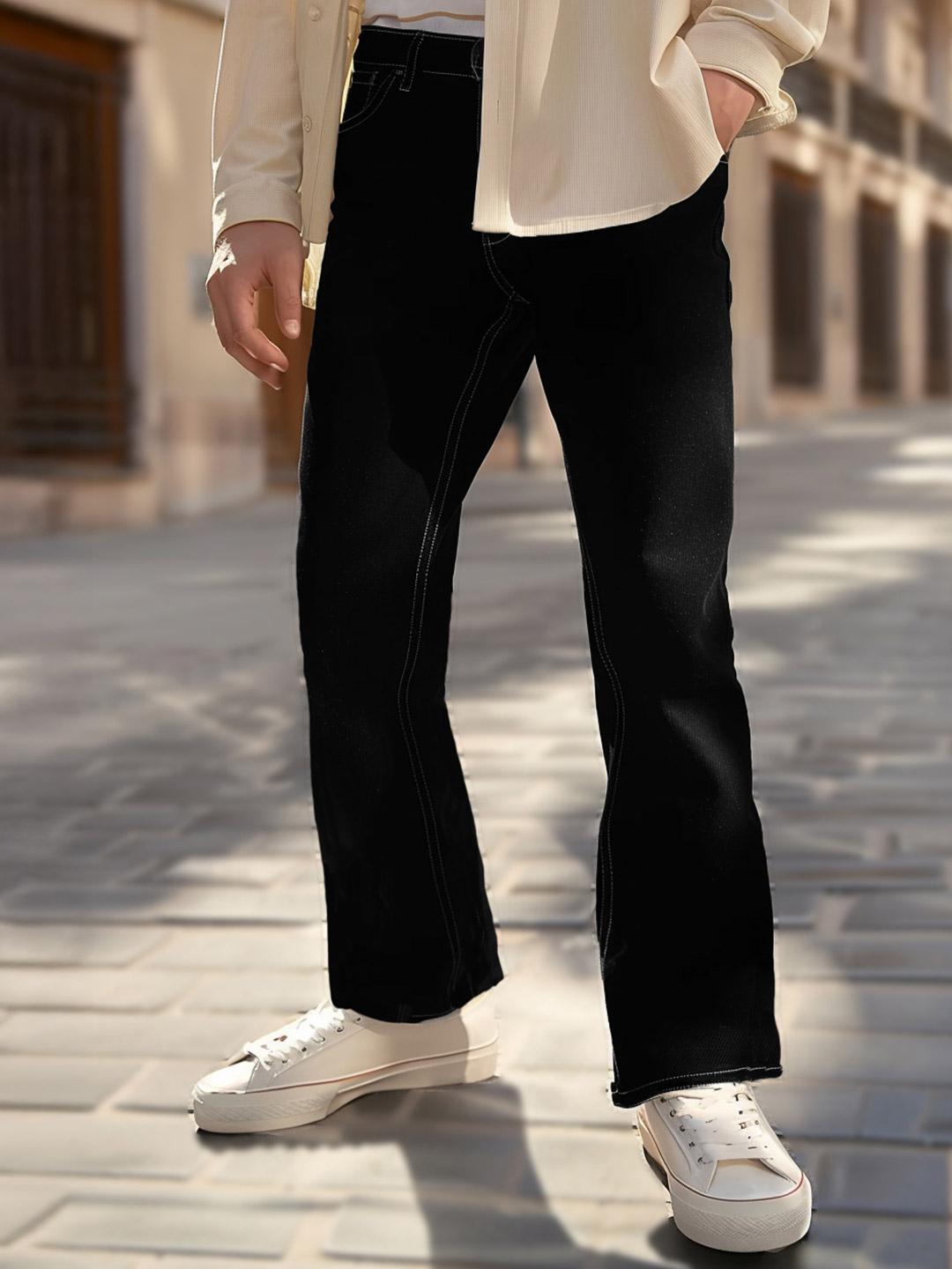 Buy Urbano Fashion Men Mid Rise Stretchable Bootcut Jeans Jeans