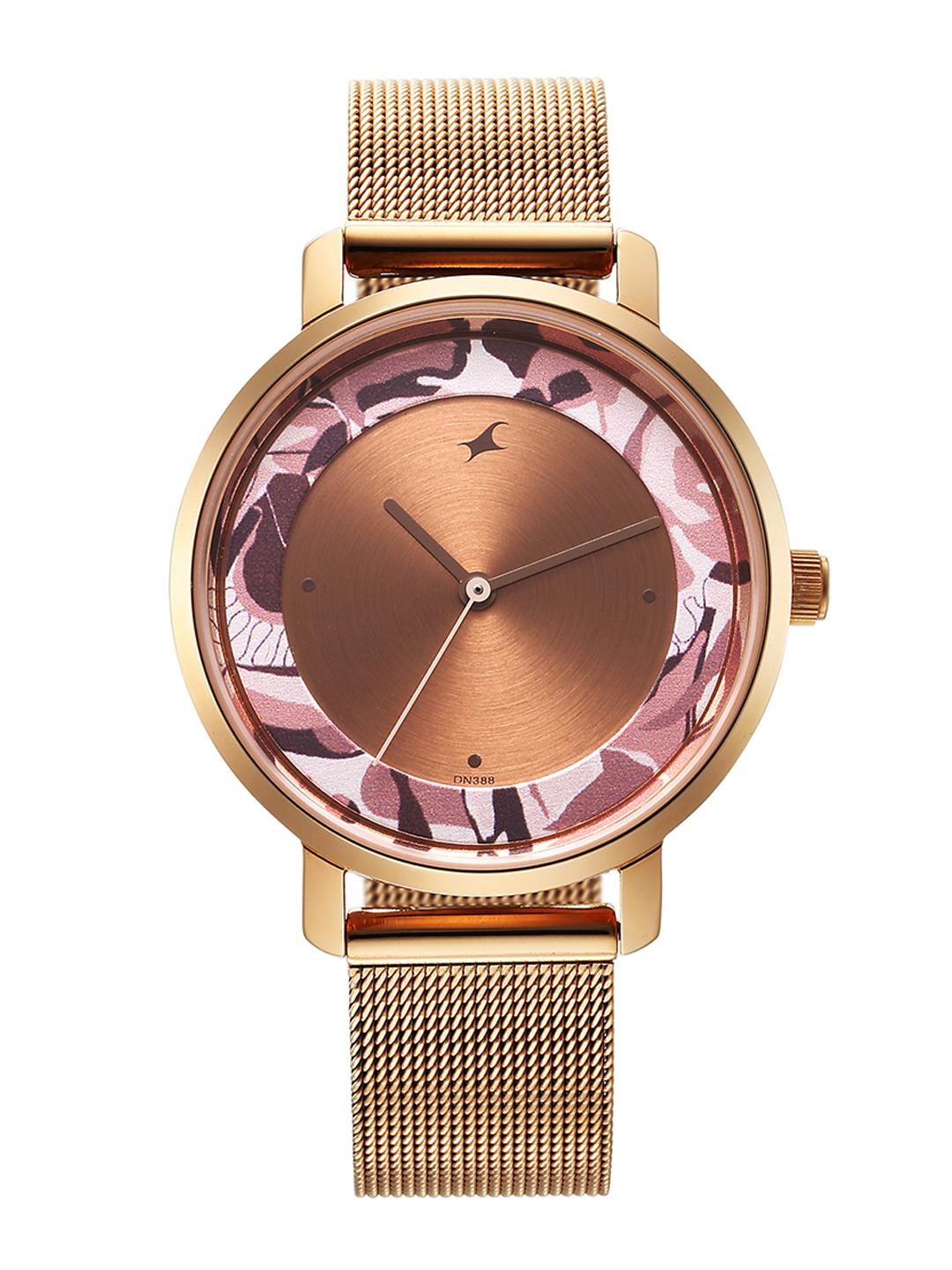 Rose Gold Fastrack Chain Strap Buy Online Fastrack Vyb Flare