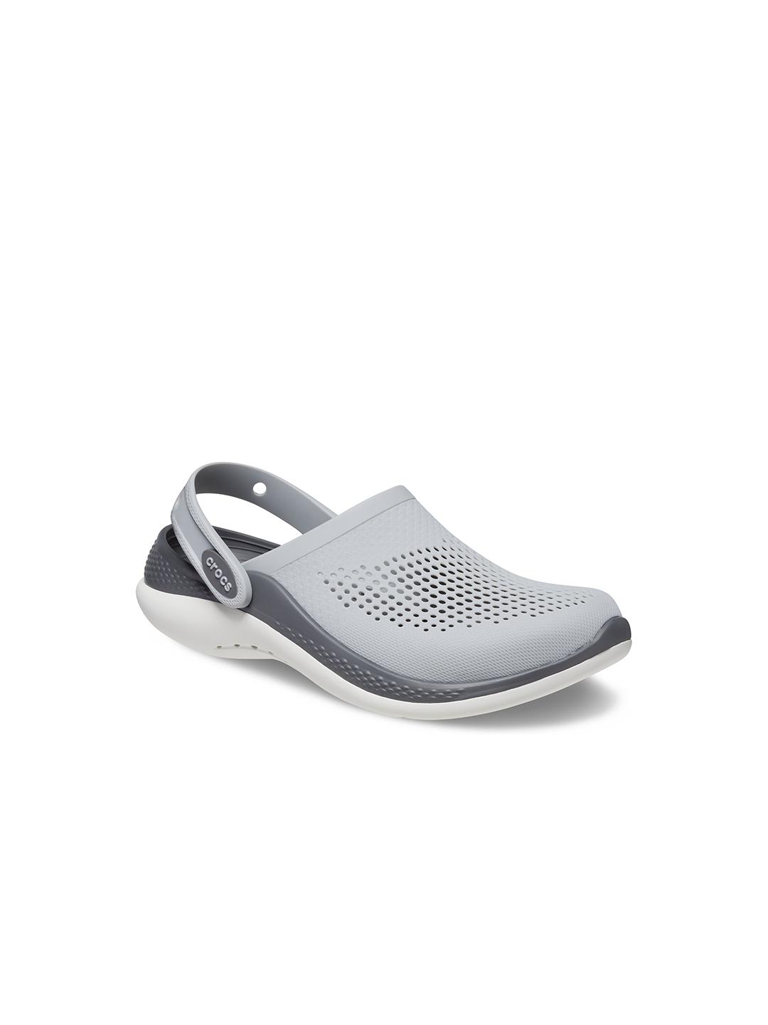 Buy Crocs Unisex Light Grey LiteRide 360 Clogs Flip Flops for
