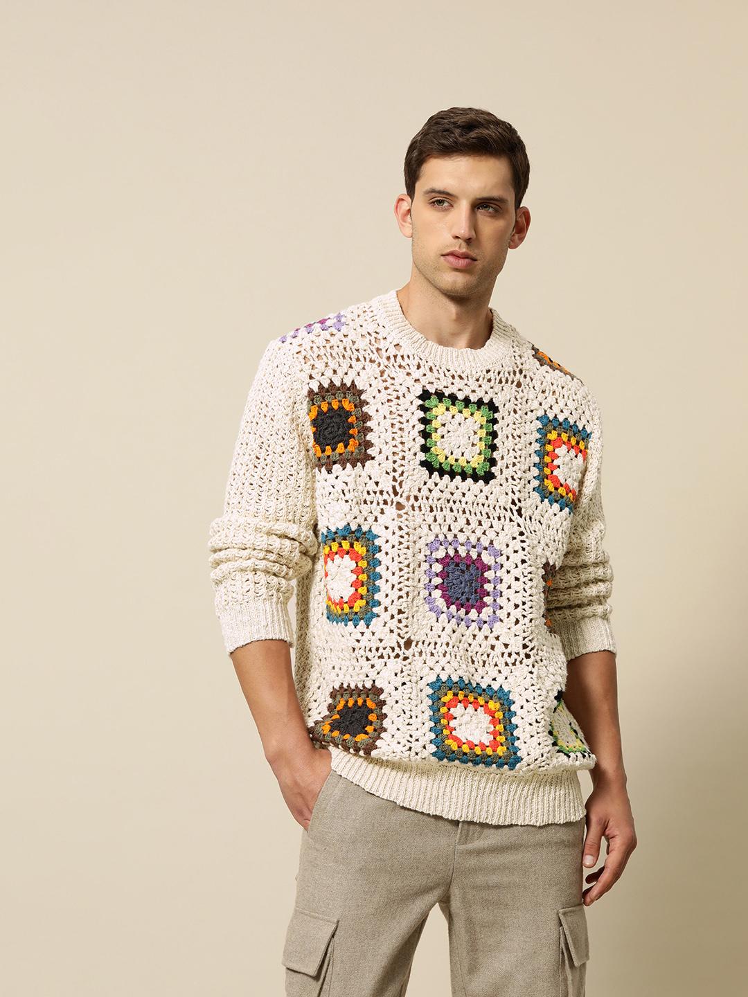 Buy Mr Bowerbird Premium Knitted Crochet Cotton Relaxed Fit