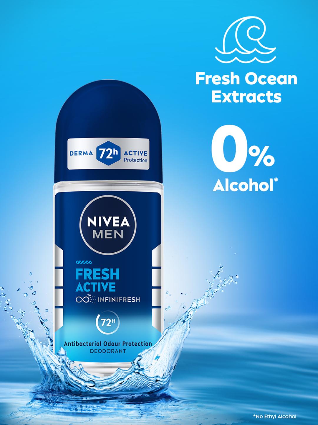 Buy Nivea Men Fresh Active Roll-On Deodorant 50 ml Roll-Ons for