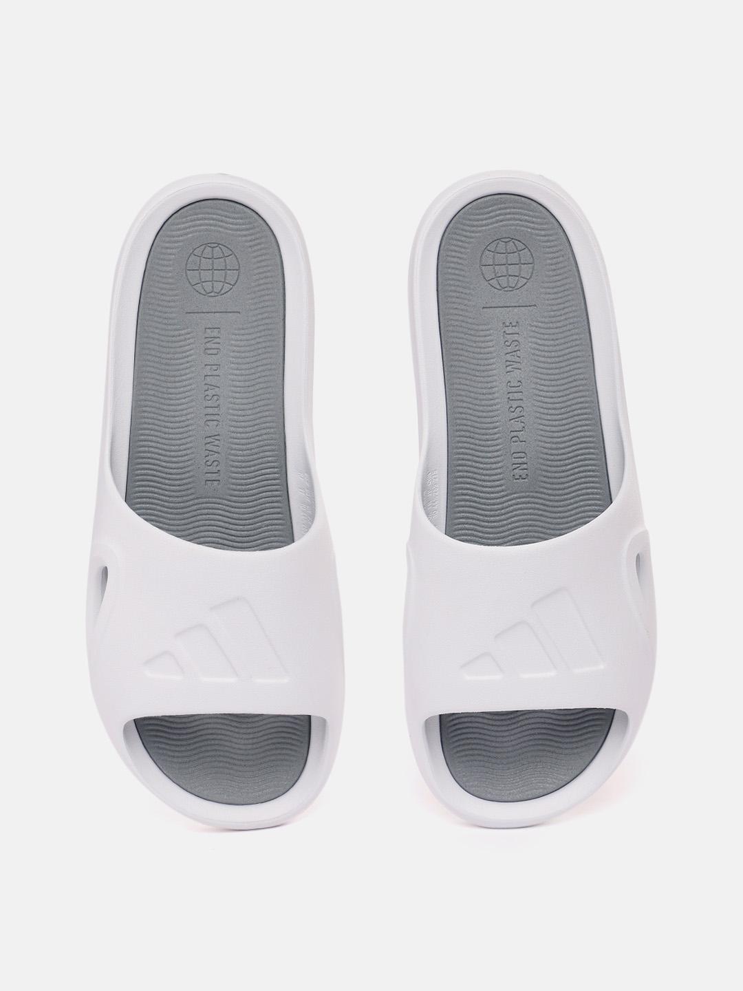 ADIDAS Unisex Brand Logo Textured Sliders