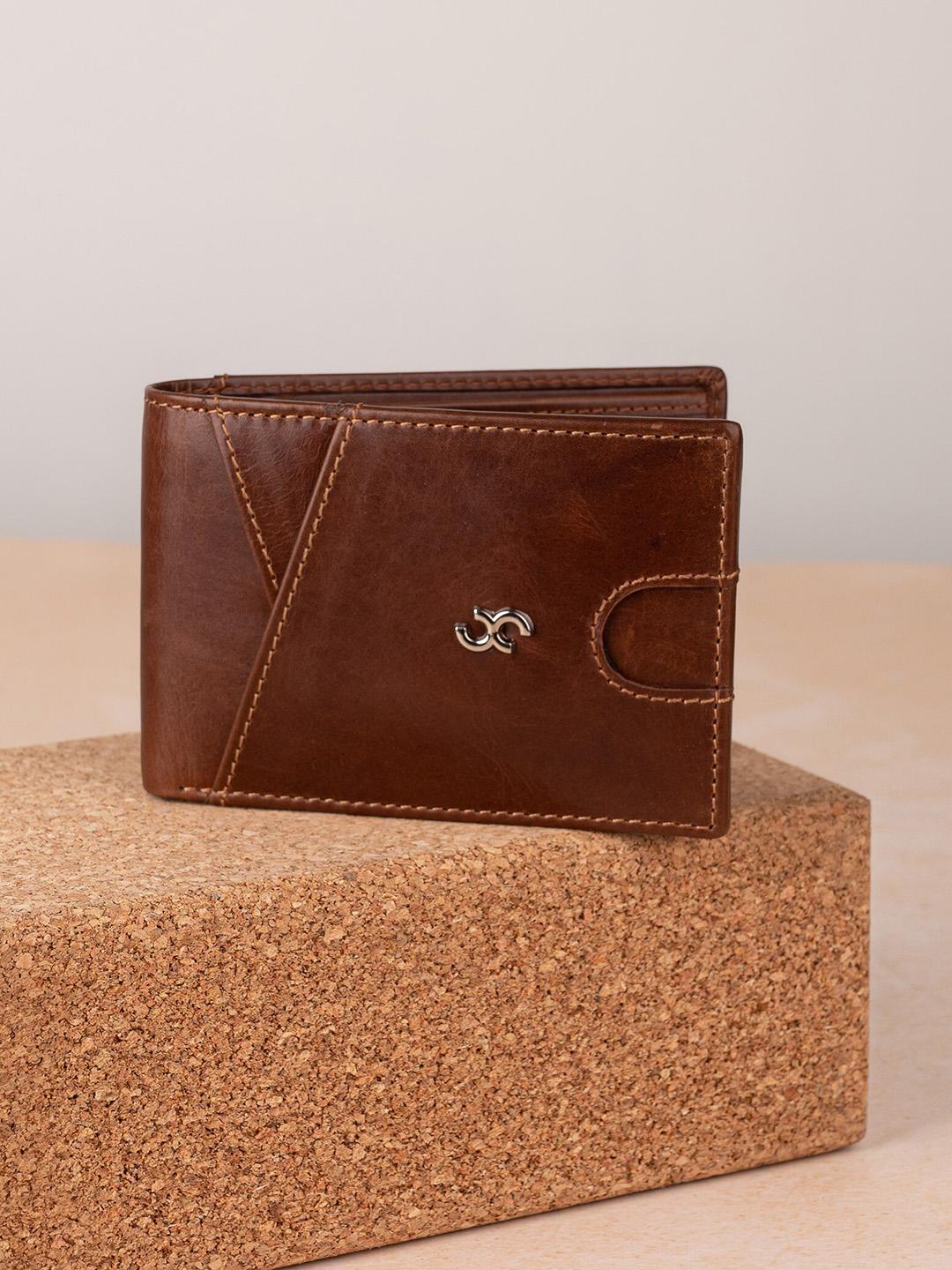 Buy One8 Men Cut Work Leather Two Fold Wallet - Wallets for Men