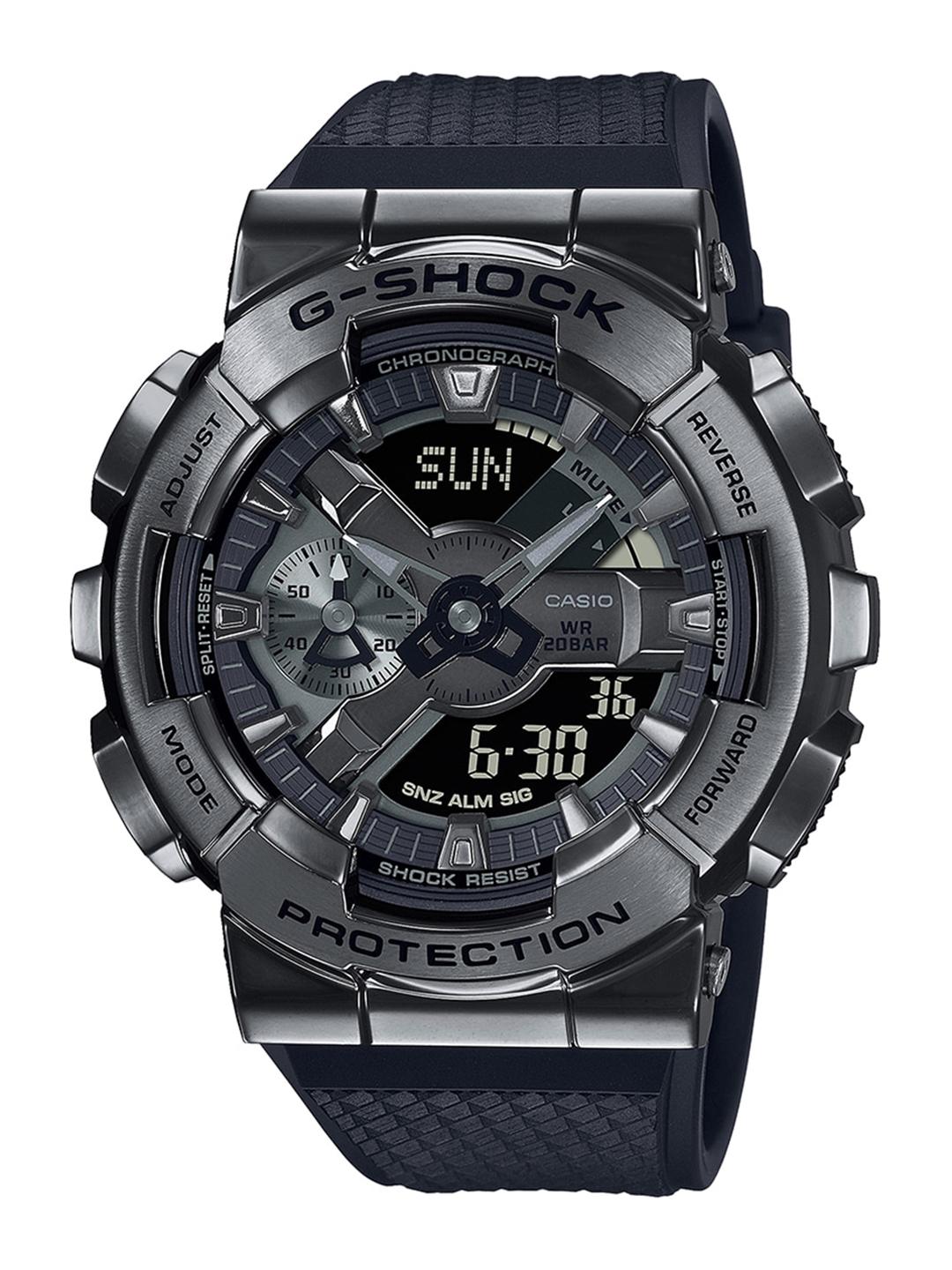 【美品】CASIO G-SHOCK Buy CASIO Men G-Shock G-Steel GM-110BB-1ADR Black Ana-Digi