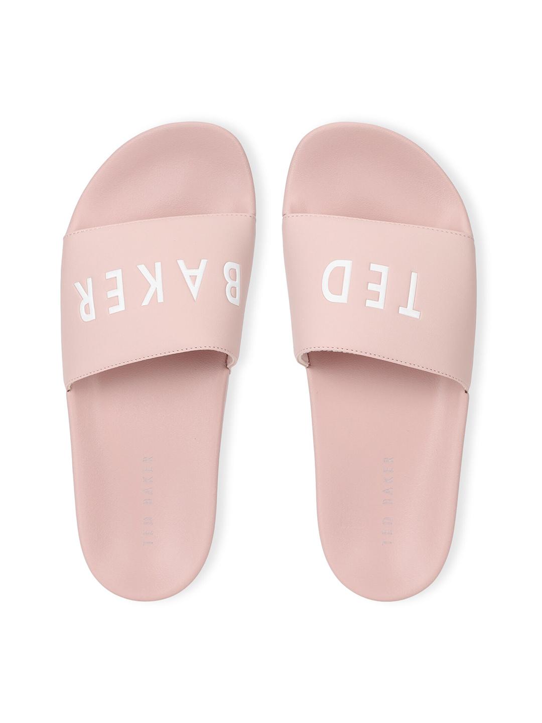 Buy Ted Baker Women Embossed Brand Logo Sliders Flip Flops for
