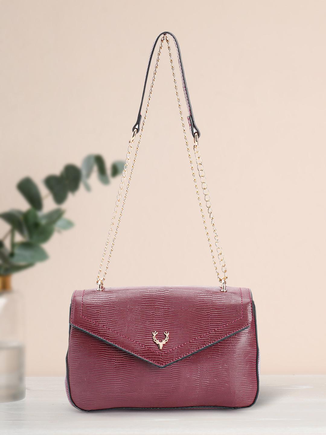 Buy Allen Solly Snake Skin Textured Sling Bag Handbags for Women