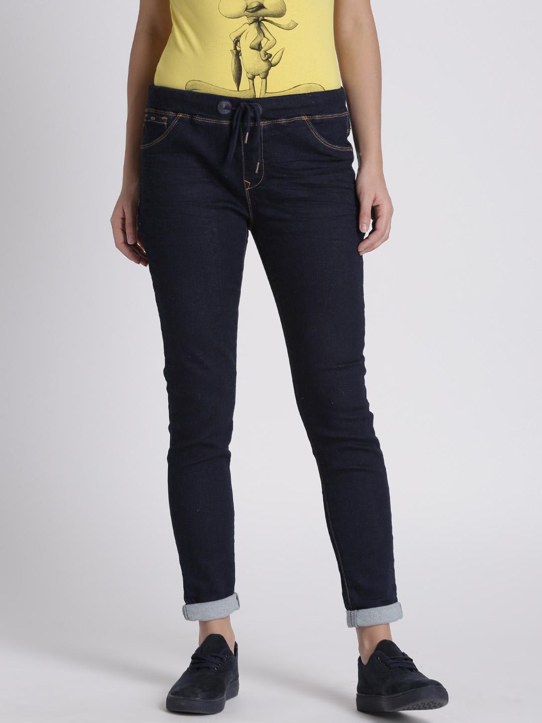 Splash Women Blue Regular Fit Low-Rise Clean Look Stretchable Jeans