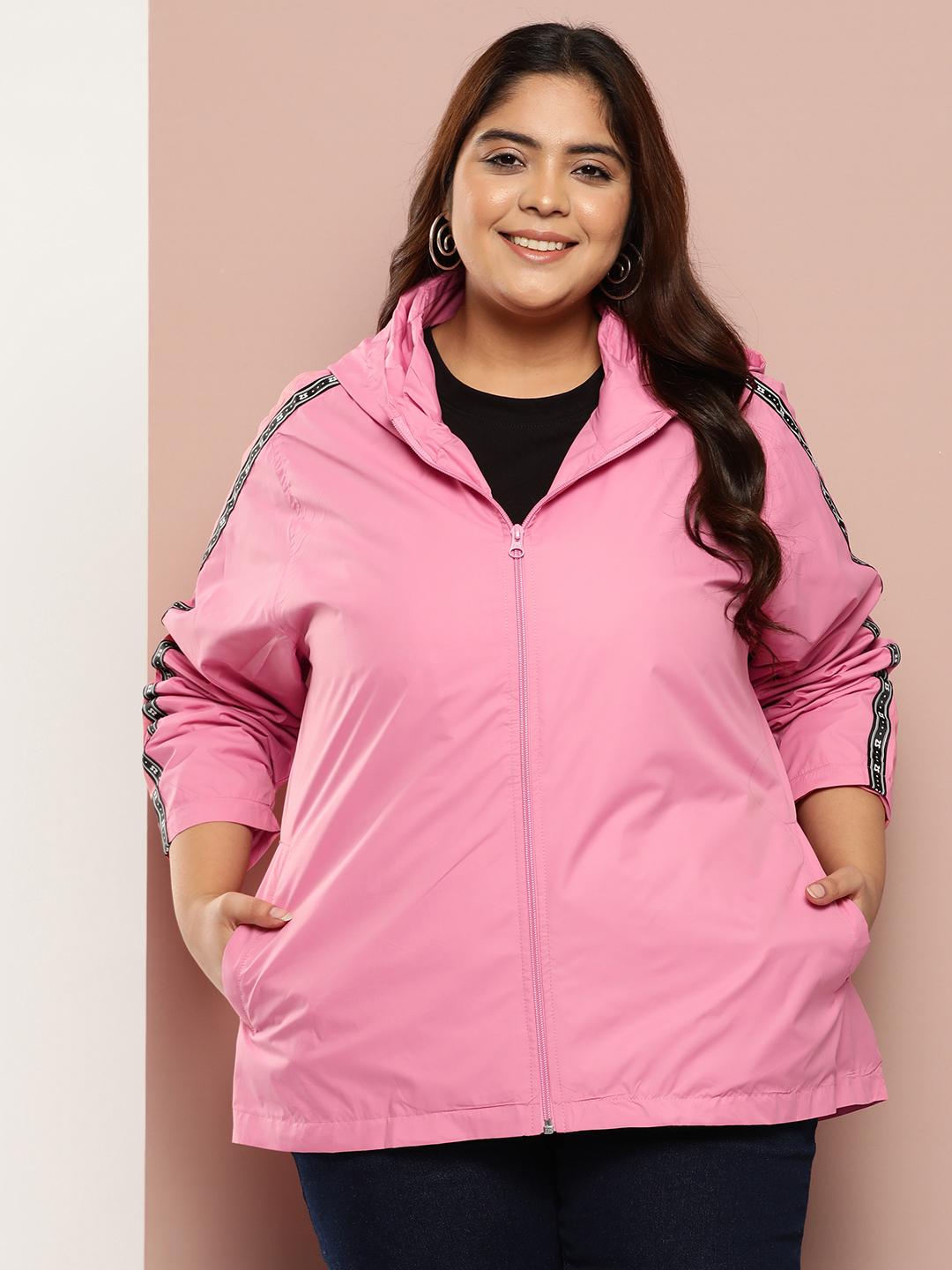 Buy Sztori Women Plus Size Tailored Windcheater Jackets for