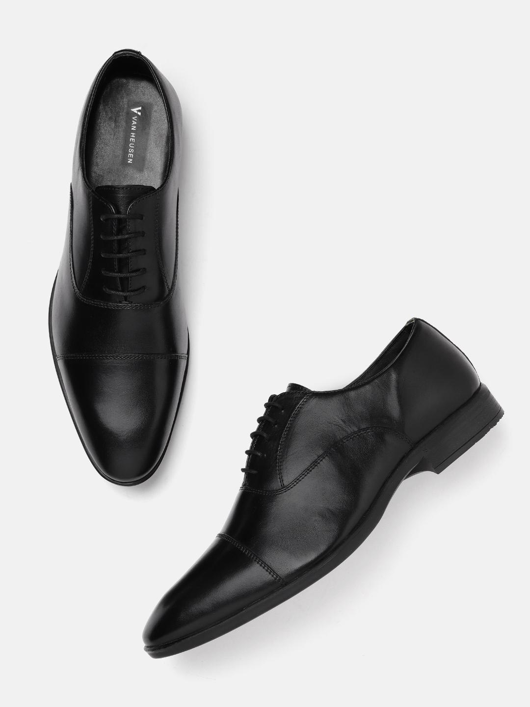 Van Heusen Men Leather Oxford Shoes - Image 1